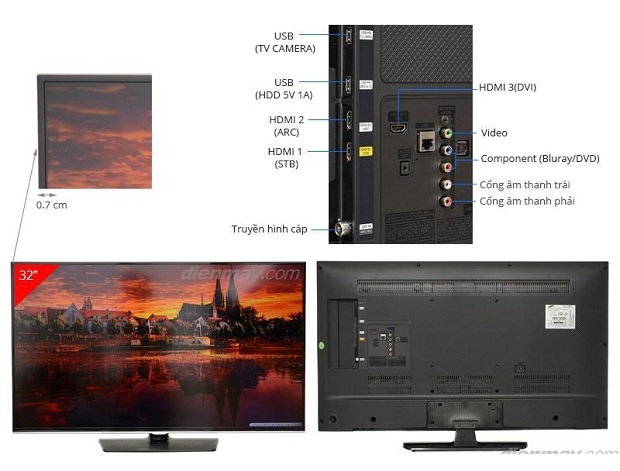 Smart TV LED Samsung UA32H5500